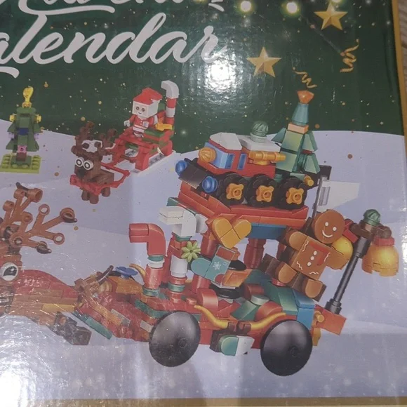 Mini Blocks Advent Calendar Set - Festive Multi-Color NWT - Picture 3 of 3